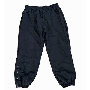 Forever 21‎ Womens Track Jogger Pants Lightweight Elastic Waist Comfort Black 1X